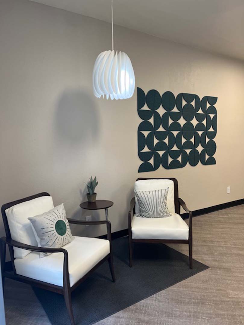 Chairs in community lounge