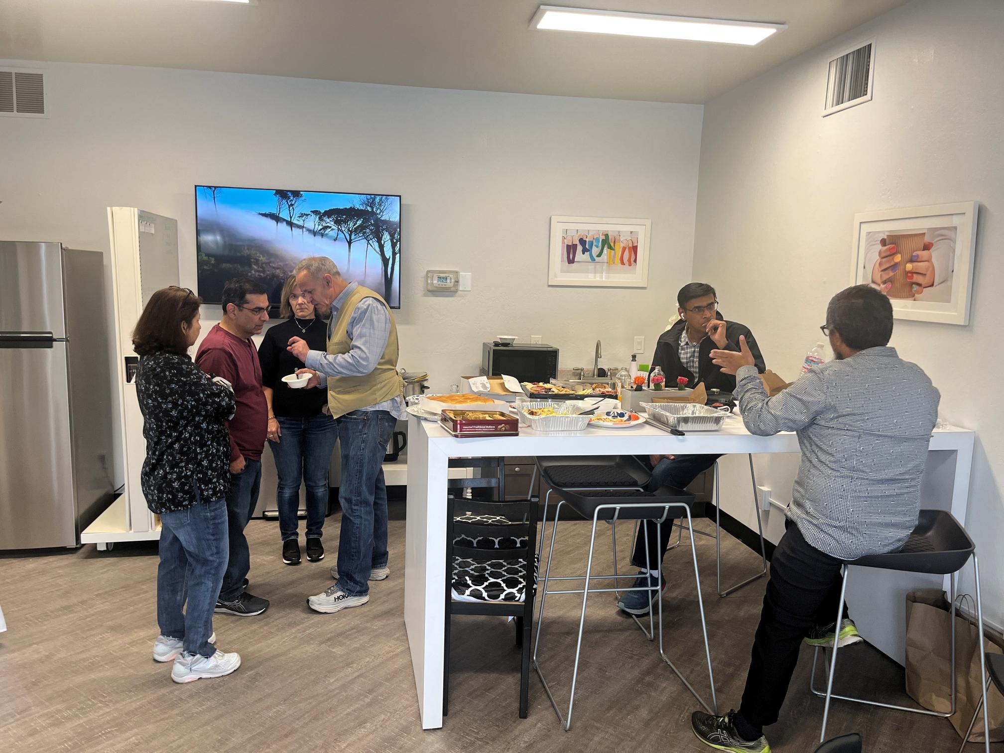 Tenants in Community Lounge